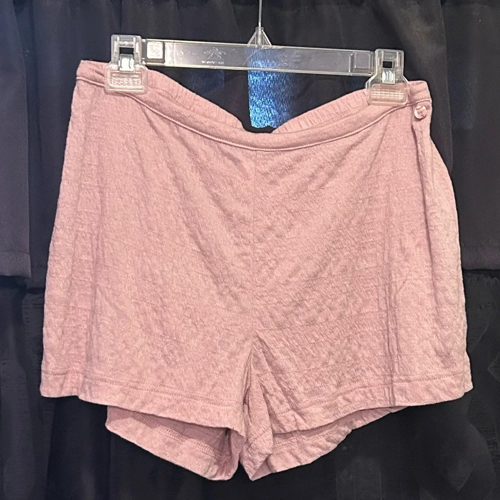 DANSKIN 2pc Knitted Gauze Ashen Pink Pajama Set Womens Size Large NWTS